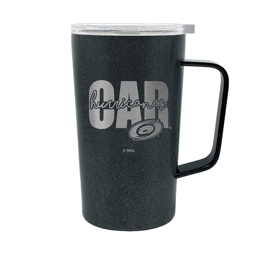 Carolina Hurricanes 18 oz HUSTLE Travel Mug - ONYX