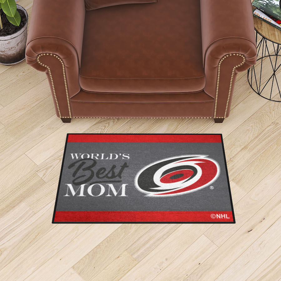 Carolina Hurricanes 20 x 30 WORLDS BEST MOM Floor Mat