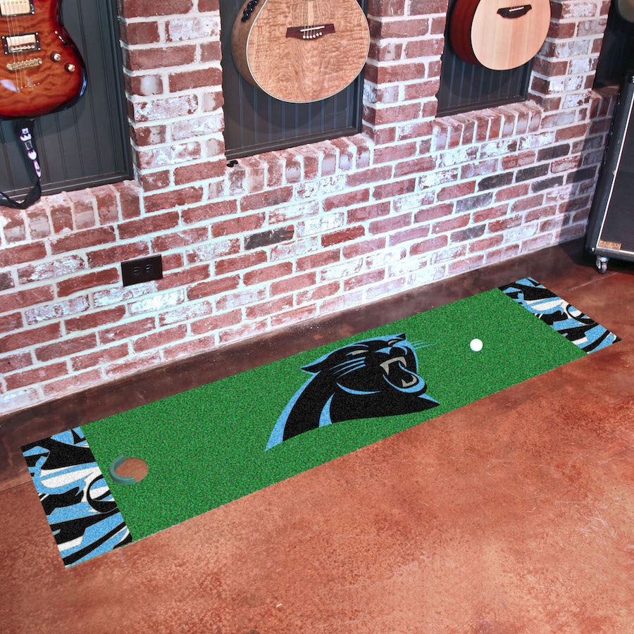 Carolina Panthers NFL X-FIT Putting Green Mat 18 x 72