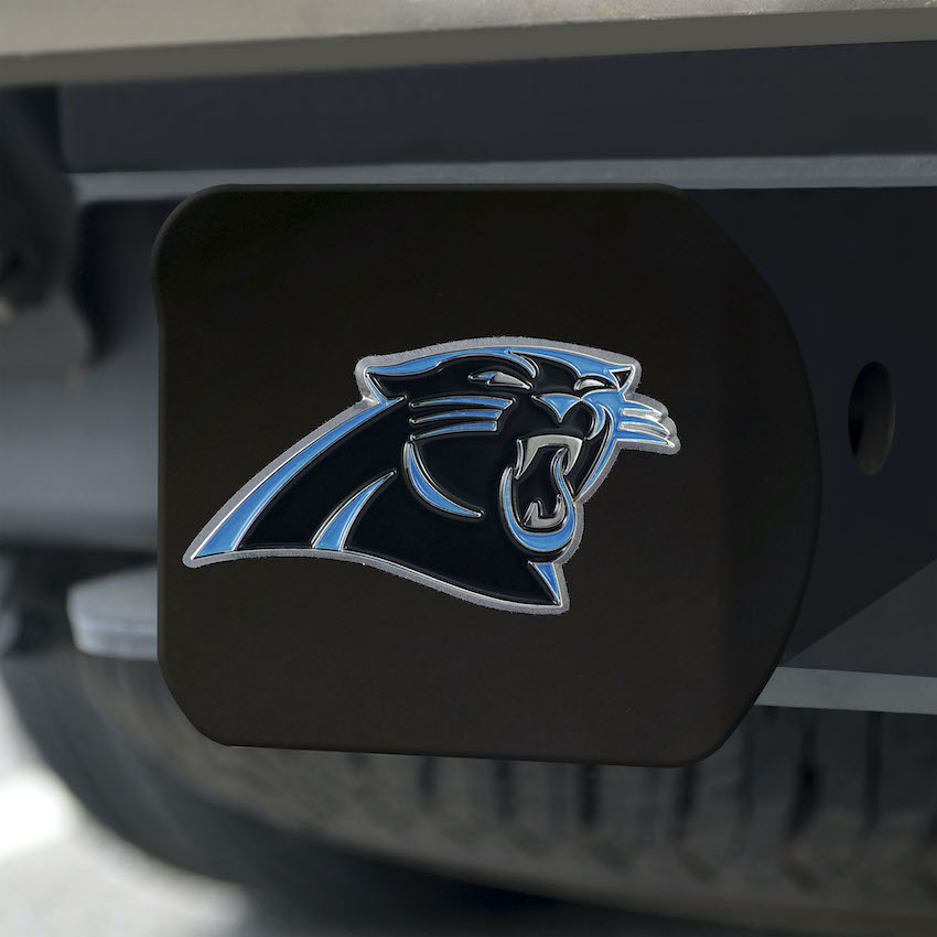 Carolina Panthers Black and Color Trailer Hitch Cover