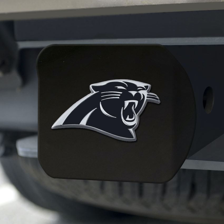 Carolina Panthers BLACK Trailer Hitch Cover