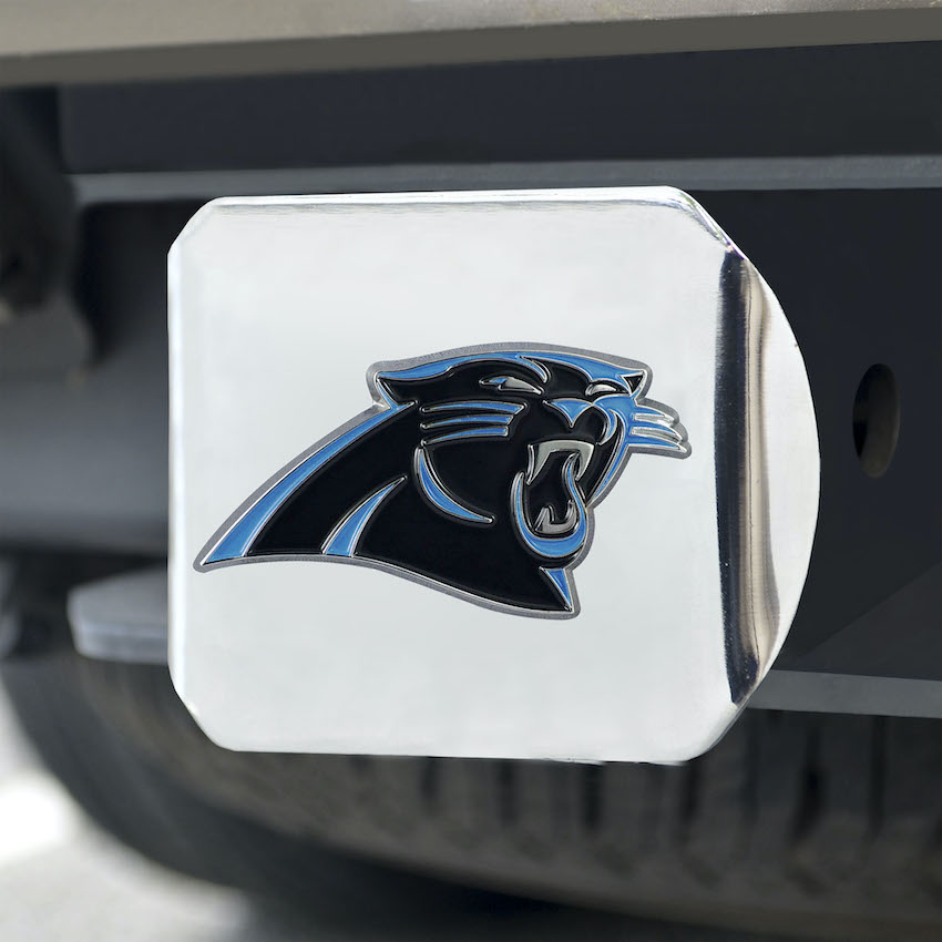 Carolina Panthers Color Chrome Trailer Hitch Cover