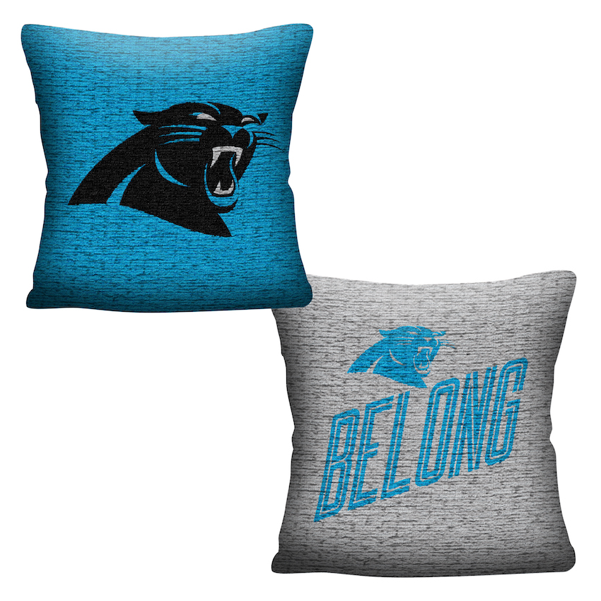 Carolina Panthers Double Sided INVERT Woven Pillow