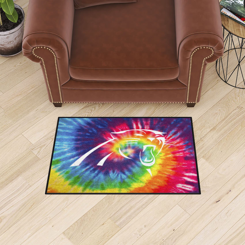 Carolina Panthers TIE-DIE 20 x 30 Starter Floor Mat