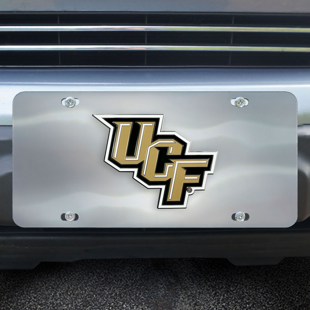 Central Florida Knights Stainless Steel Die-cast License Plate