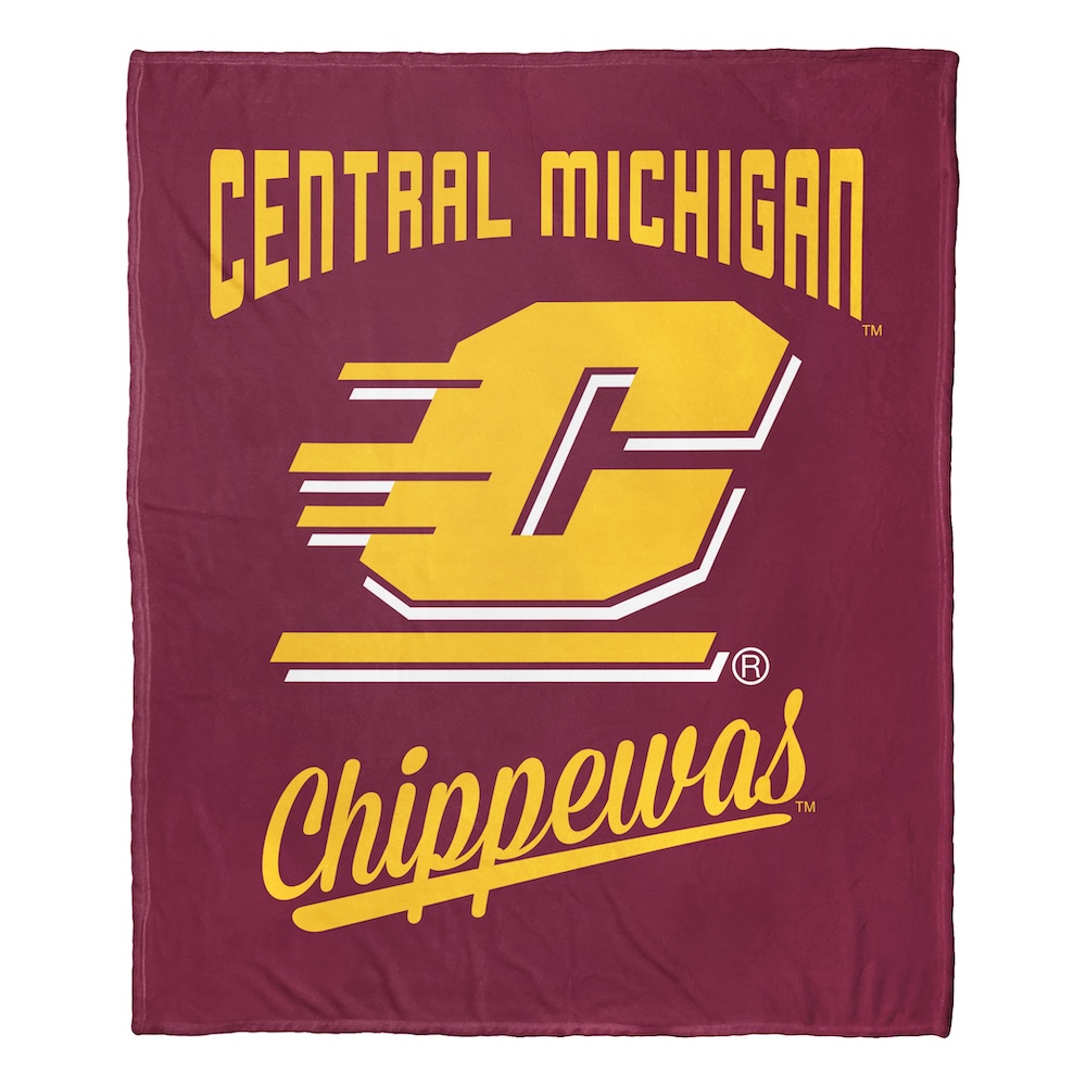 Central Michigan Chippewas ALUMNI Silk Touch Throw Blanket 50 x 60 inch