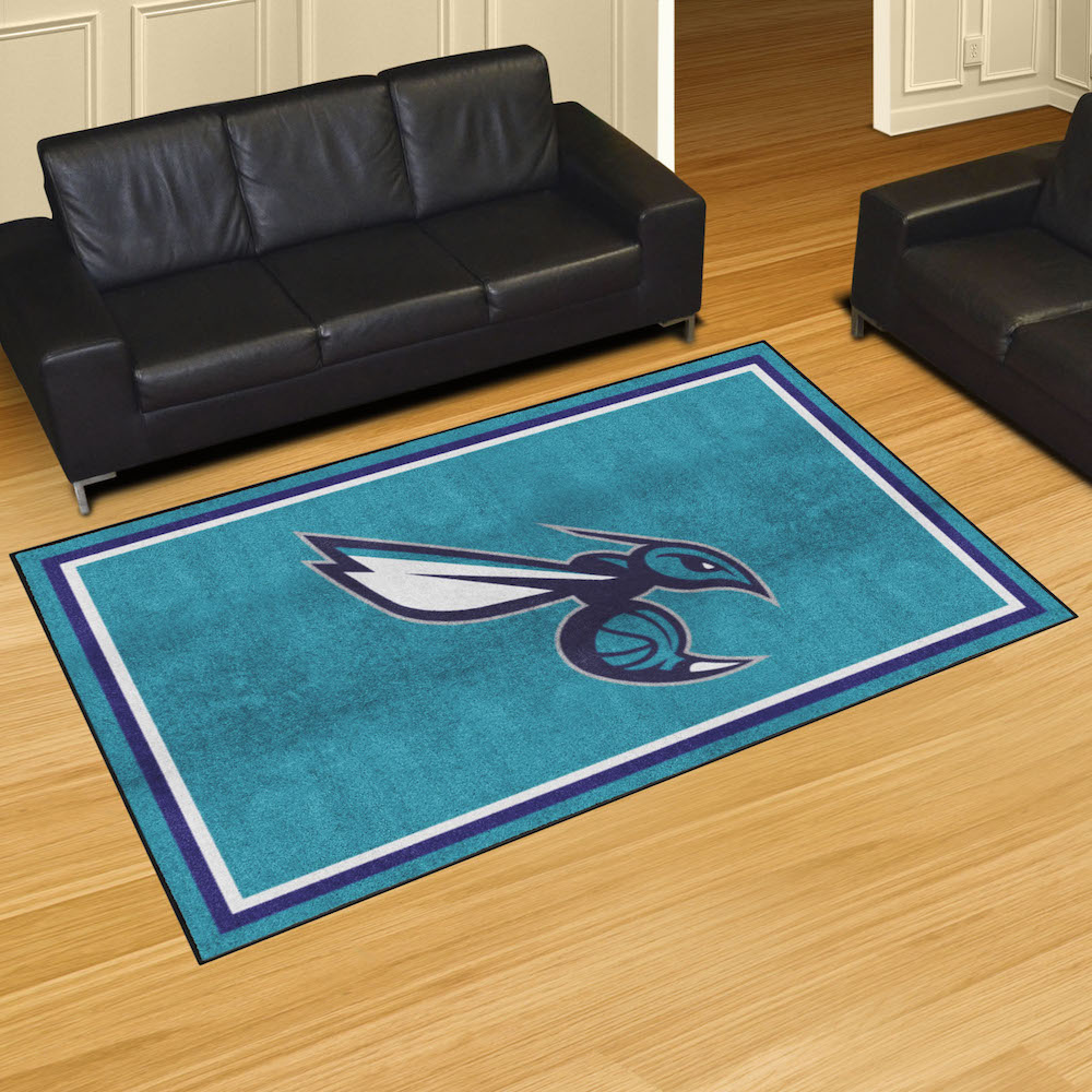 Charlotte Hornets 5x8 Area Rug - 2nd Logo