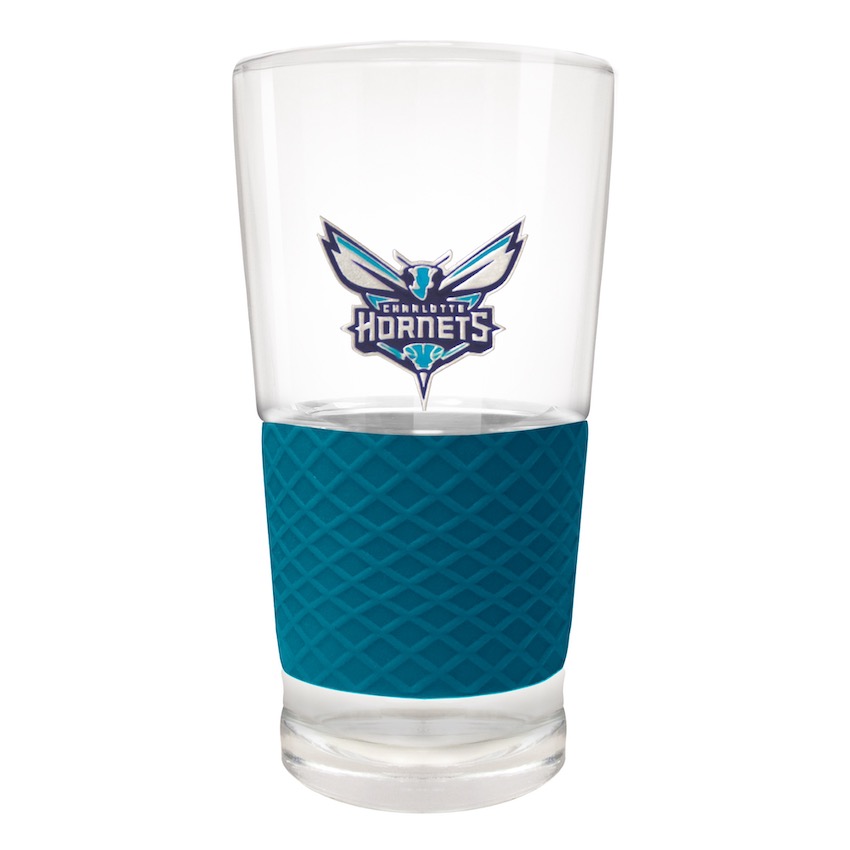 Charlotte Hornets 22 oz Pilsner Glass with Silicone Grip