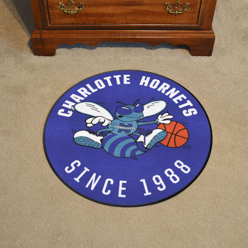 Charlotte Hornets Vintage Roundel Mat - Throwback Logo