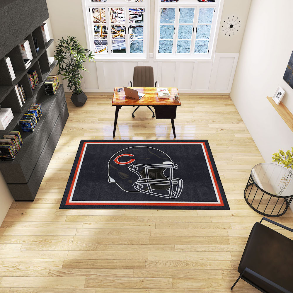 Chicago Bears 5x8 Area Rug - Helmet Logo