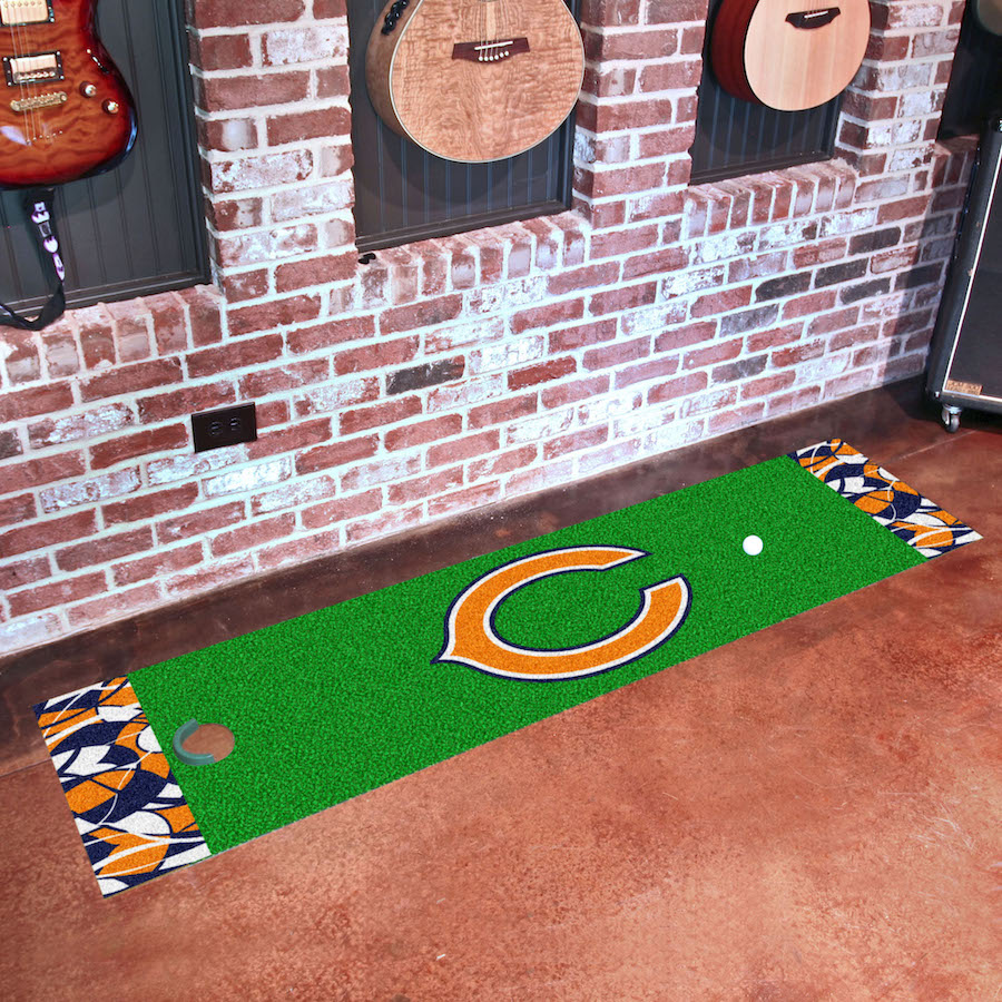 Chicago Bears NFL X-FIT Putting Green Mat 18 x 72