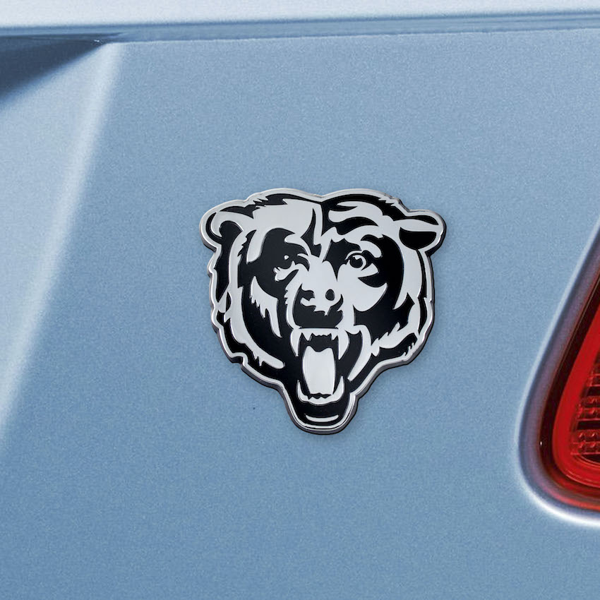 Chicago Bears Chrome Metal Auto Emblem