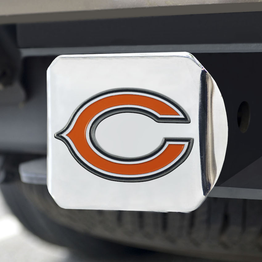 Chicago Bears Color Chrome Trailer Hitch Cover