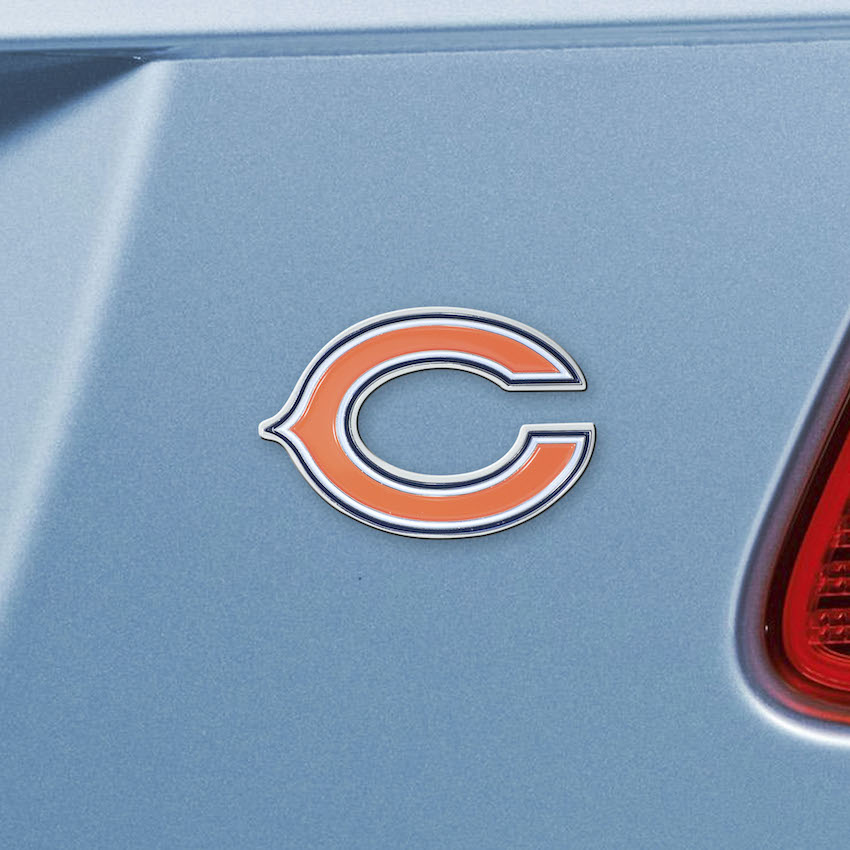 Chicago Bears Color Metal Auto Emblem