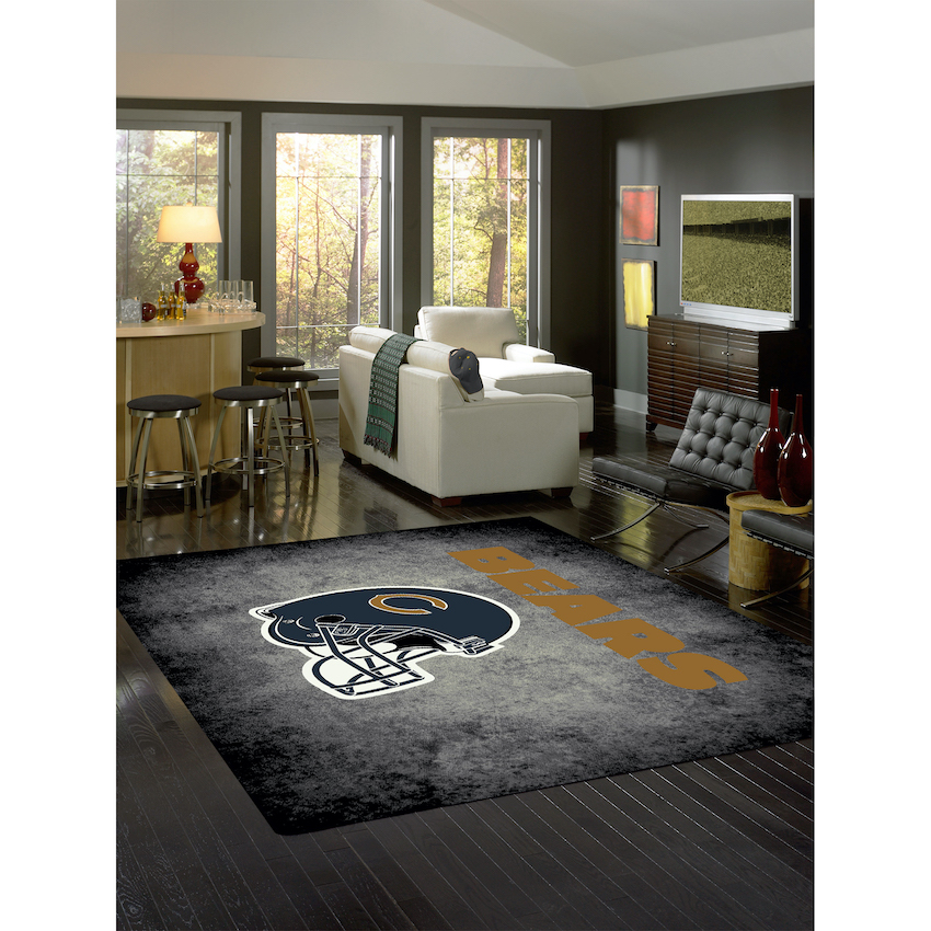 Chicago Bears 4 X 6 DISTRESSED Rug