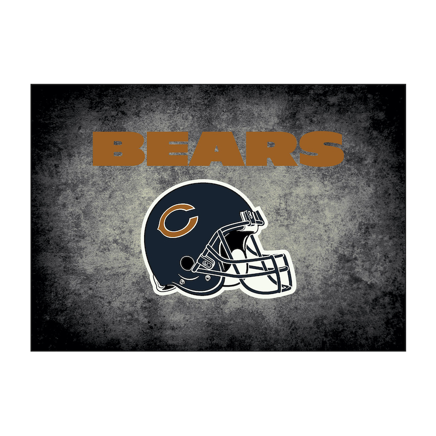 Chicago Bears 8 X 11 DISTRESSED Rug