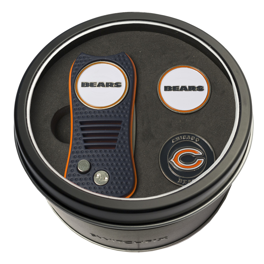 Chicago Bears Switchblade Divot Tool and 2 Ball Marker Gift Pack