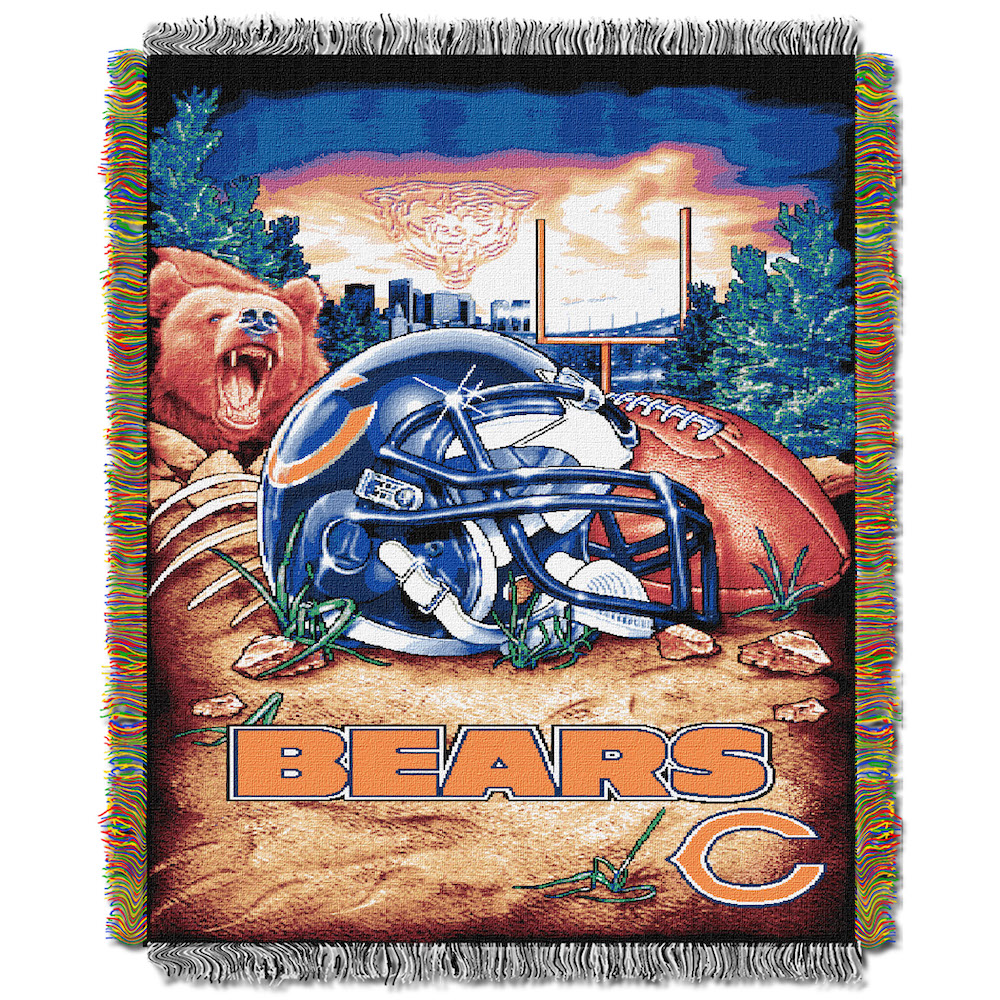 Chicago Bears Home Field Advantage Series Tapestry Blanket 48 x 60