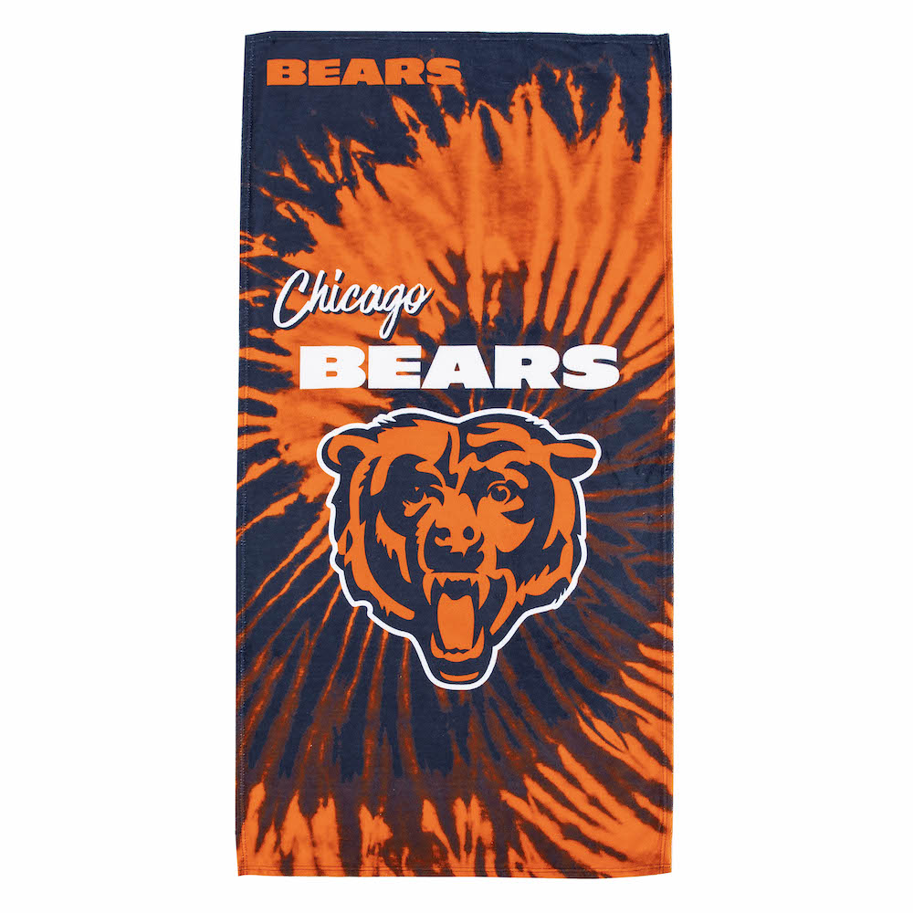 Chicago Bears Pyschedelic 30x60 Beach Towel