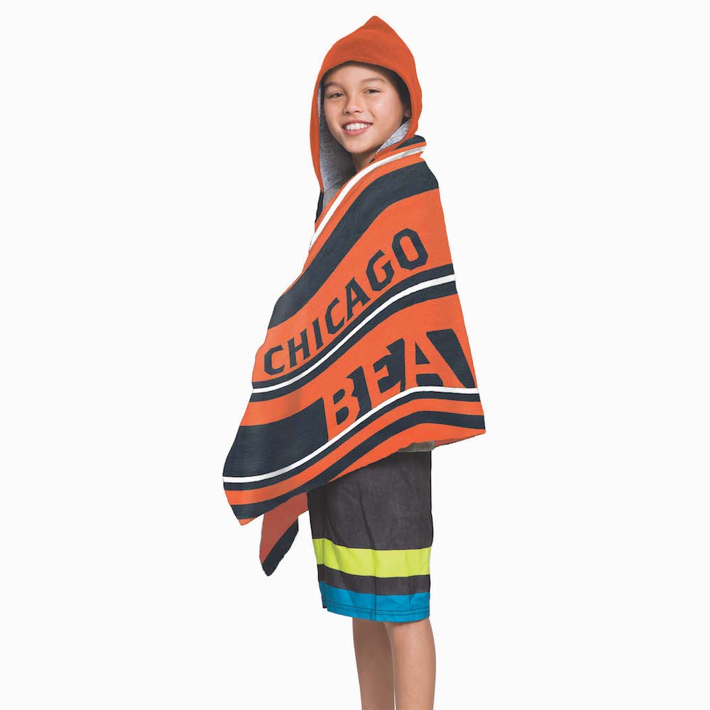 Chicago Bears Youth Hooded Beach Towel