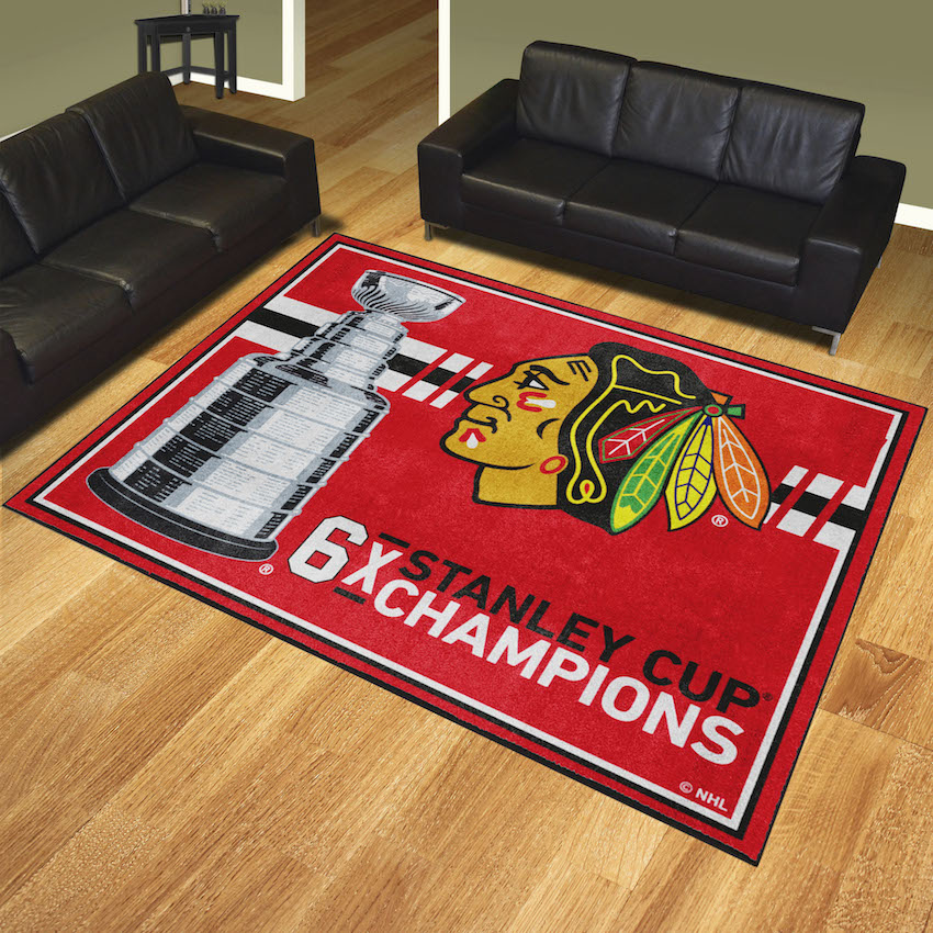 Chicago Blackhawks 8 x 10 DYNASTY Area Rug