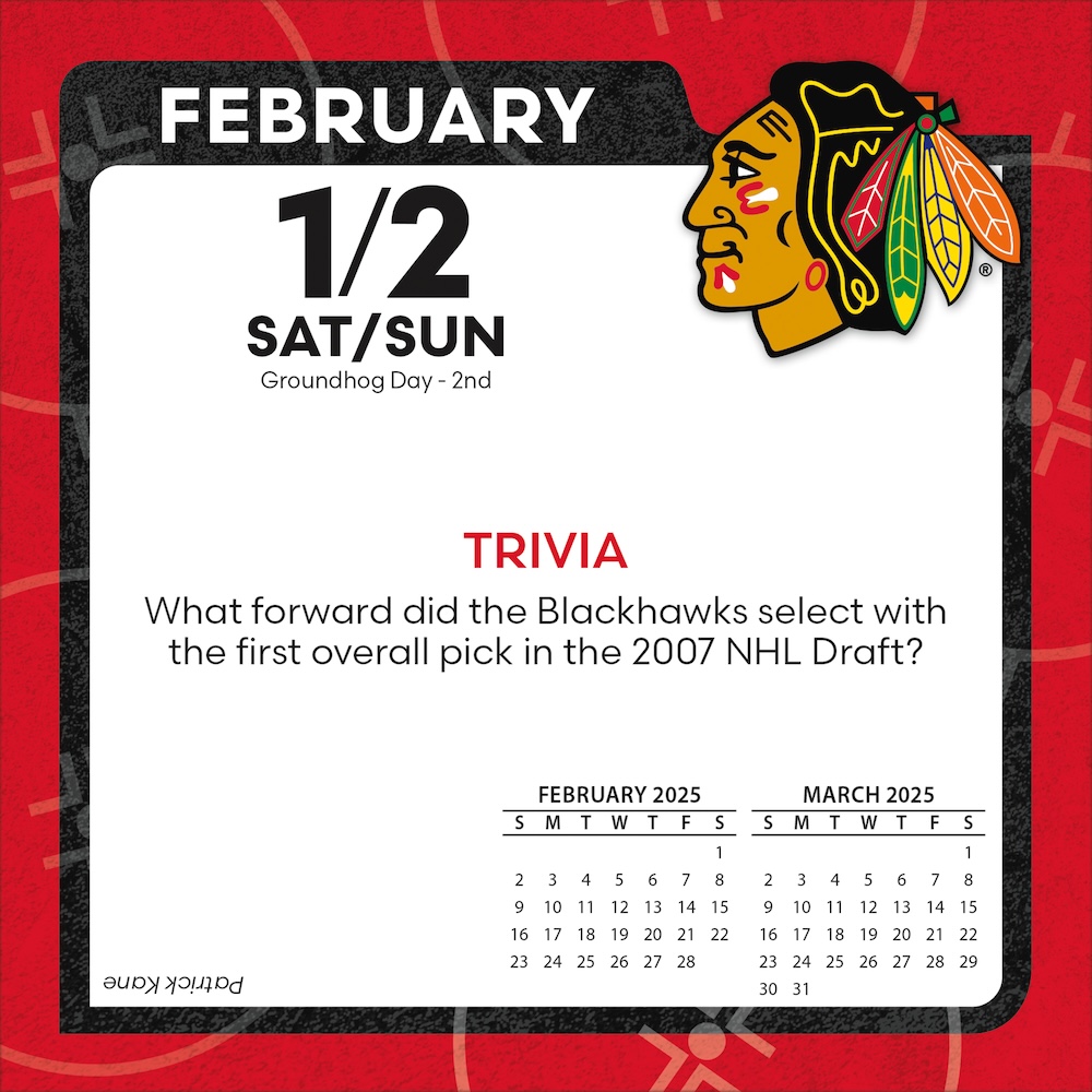 Chicago Blackhawks 2025 NHL Page-A-Day Box Calendar