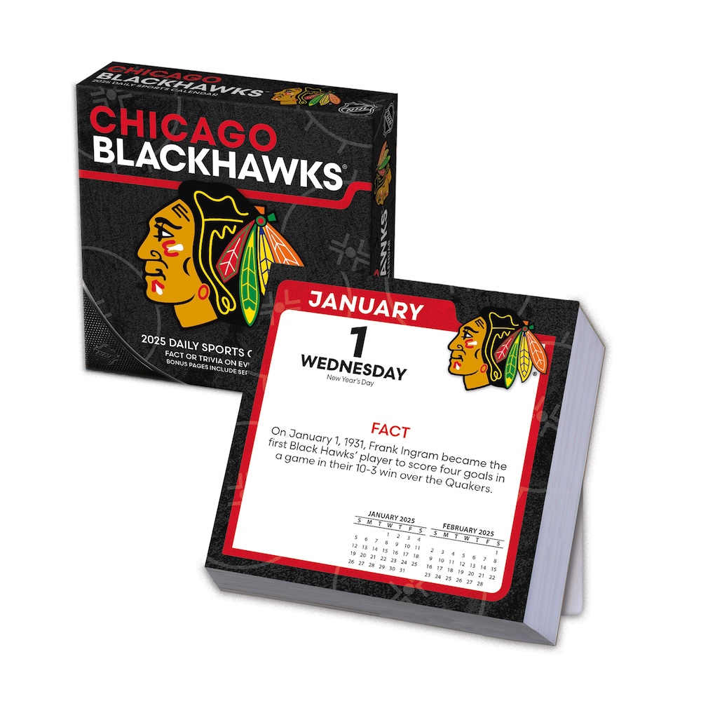 Chicago Blackhawks 2025 NHL Page-A-Day Box Calendar