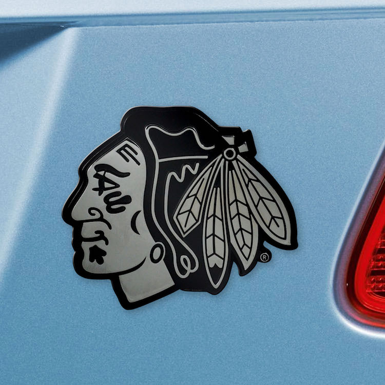 Chicago Blackhawks Metal Auto Emblem