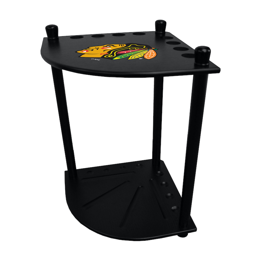 Chicago Blackhawks Corner Cue Rack