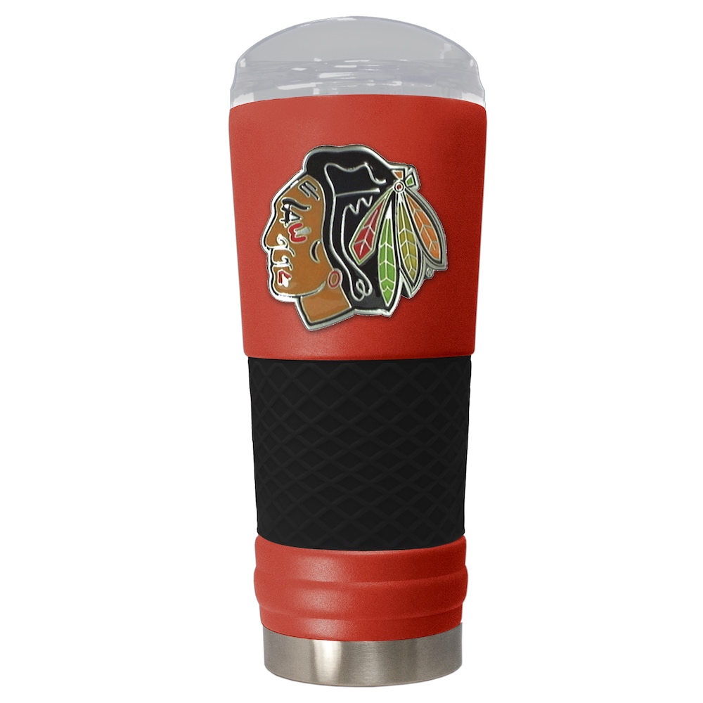 Chicago Blackhawks 24 oz DRAFT SERIES NHL Powder Coated Insulated Travel Tumbler