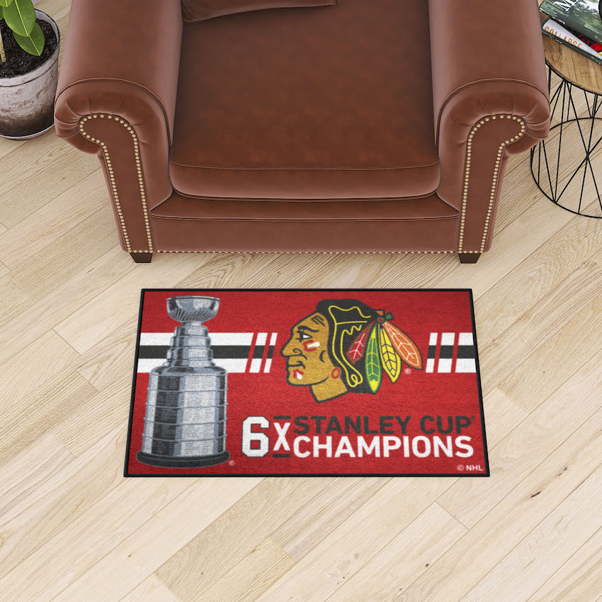 Chicago Blackhawks DYNASTY Floor Mat - 20 x 30 inch Starter style