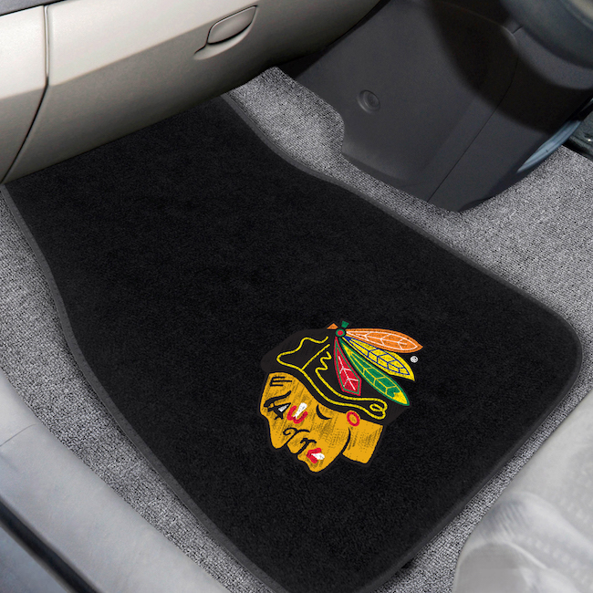 Chicago Blackhawks Car Floor Mats 17 x 26 Embroidered Pair