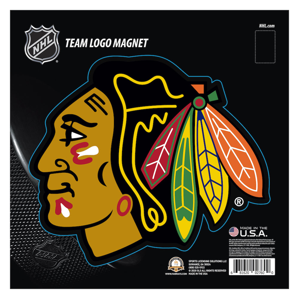 Chicago Blackhawks Large Team Logo Magnet - Indoor Outdoor