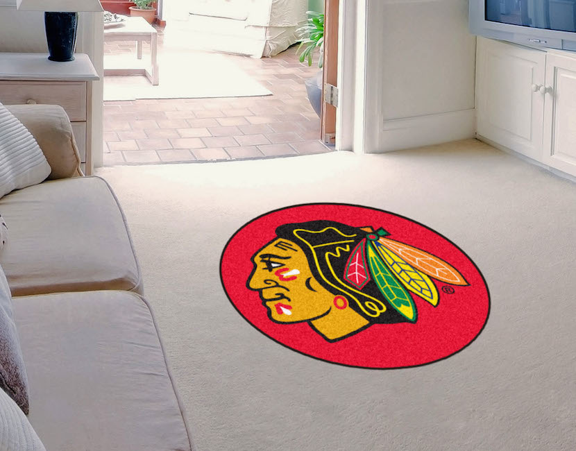 Chicago Blackhawks MASCOT 36 x 48 Floor Mat