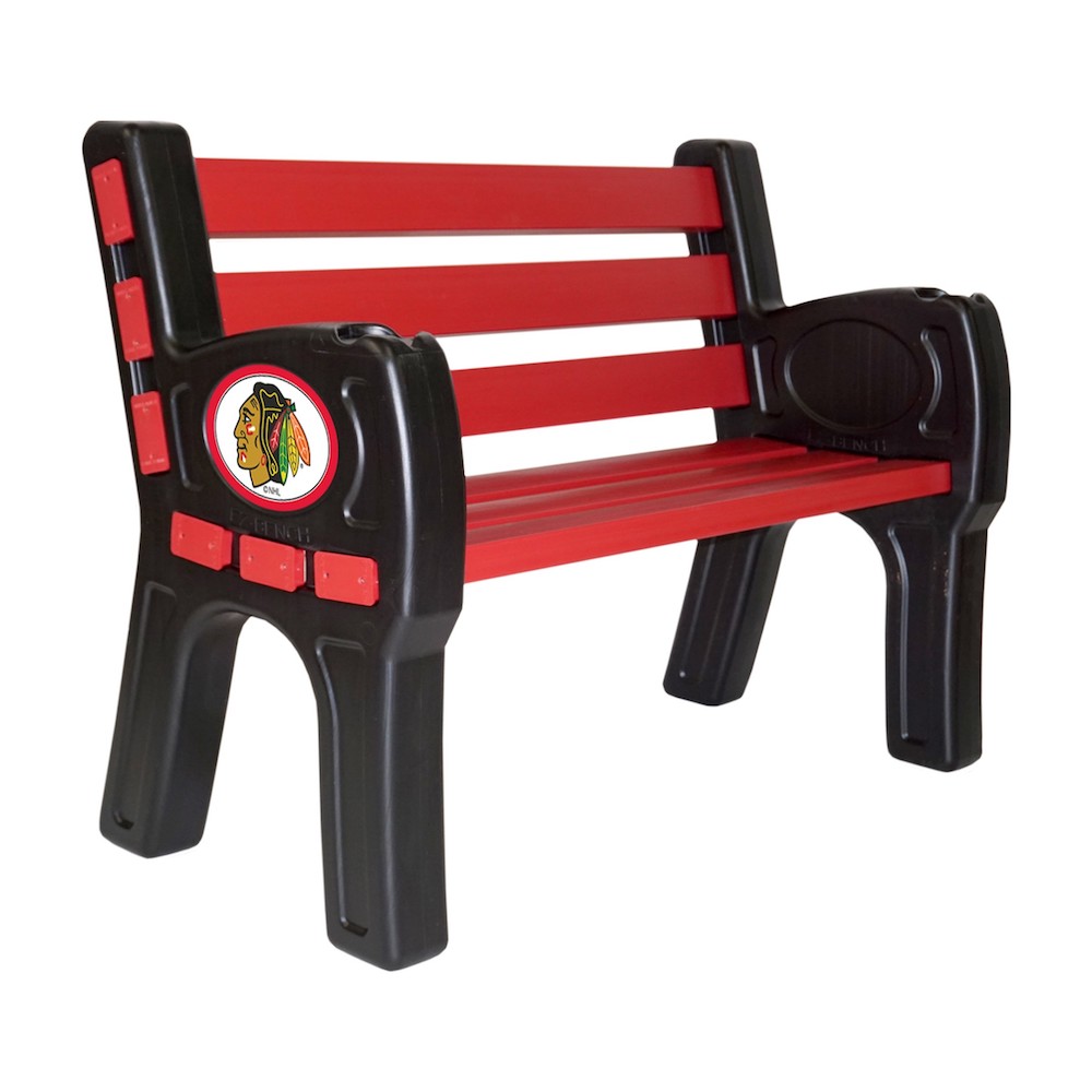 Chicago Blackhawks Park Bench