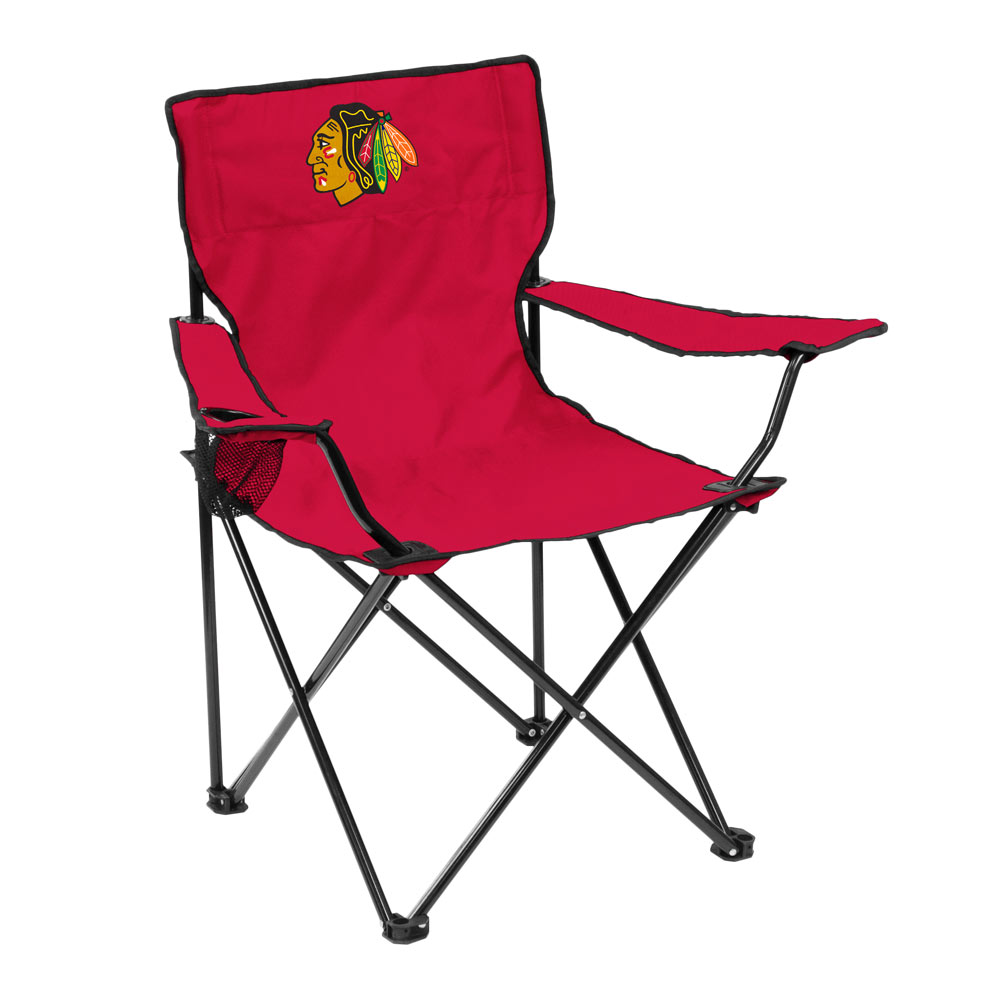Chicago Blackhawks QUAD style logo folding camp chair