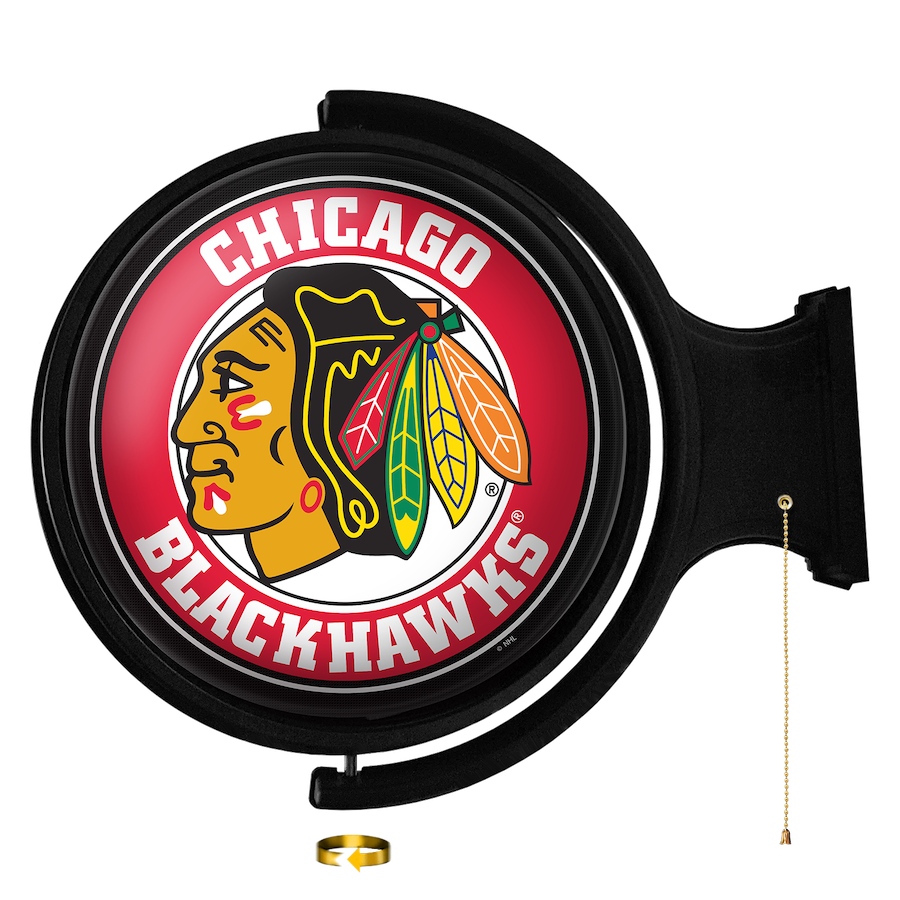 Chicago Blackhawks LED Rotating Wall Sign