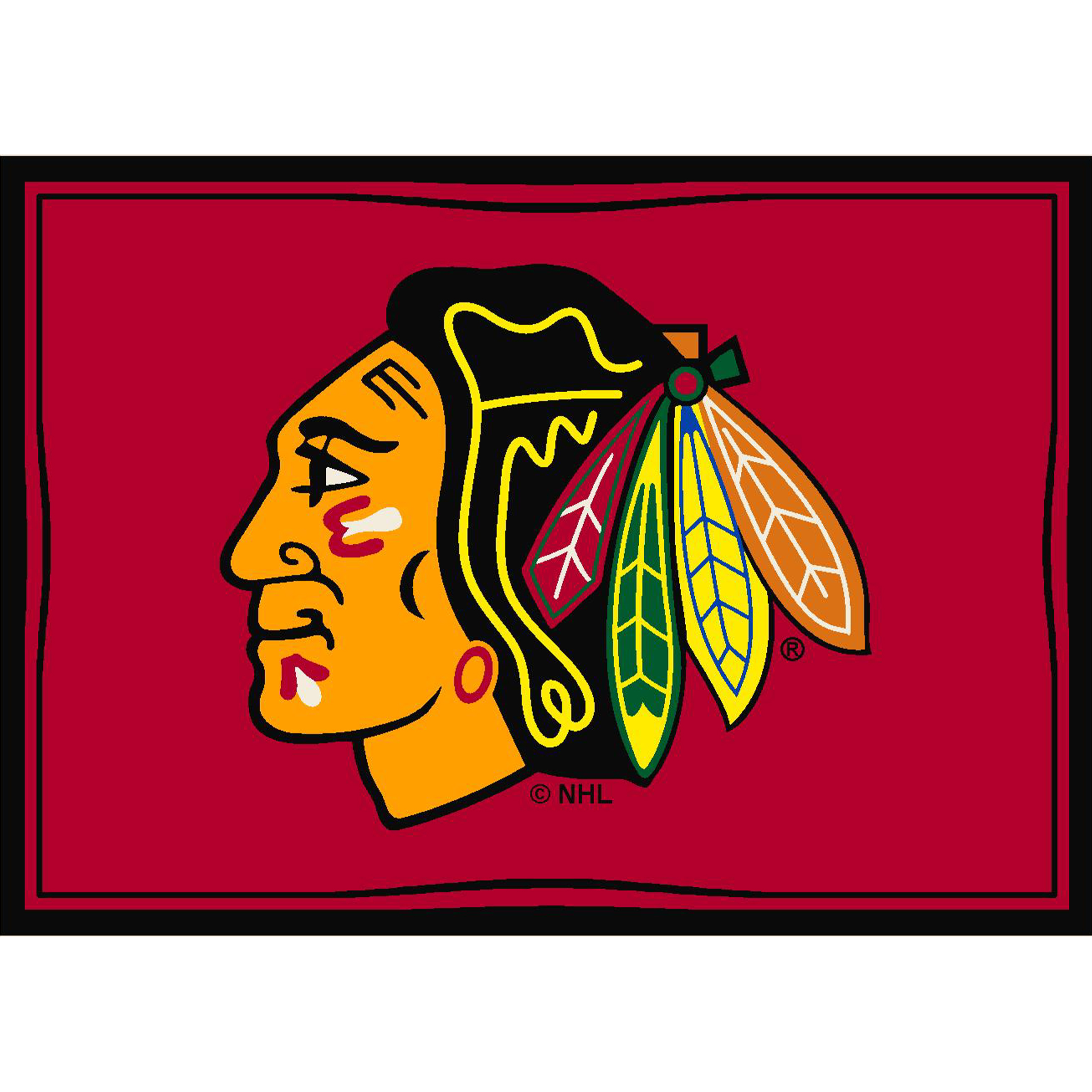 Chicago Blackhawks 6 X 8 SPIRIT Rug