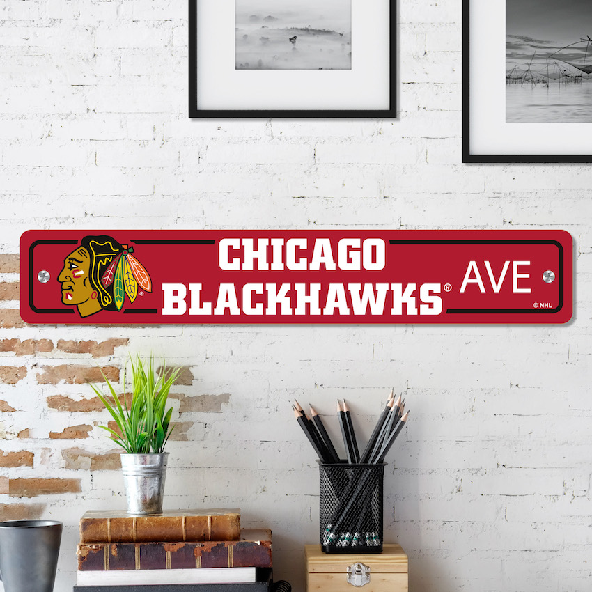 Chicago Blackhawks Street Sign