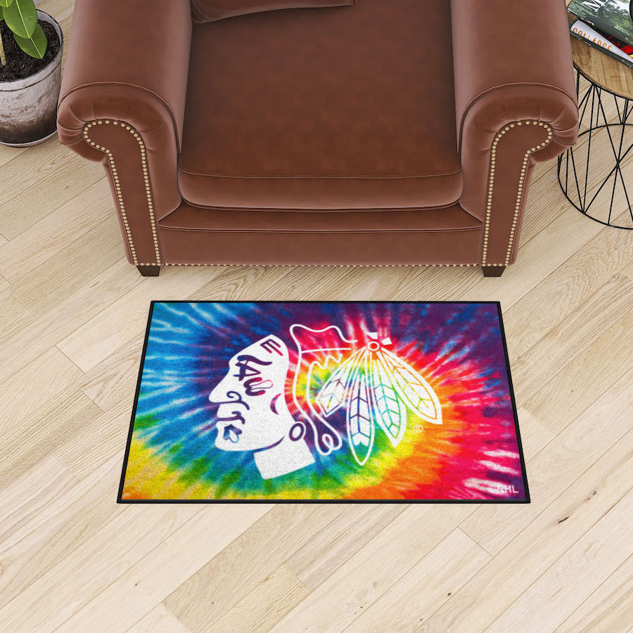 Chicago Blackhawks TIE-DIE 20 x 30 Starter Floor Mat