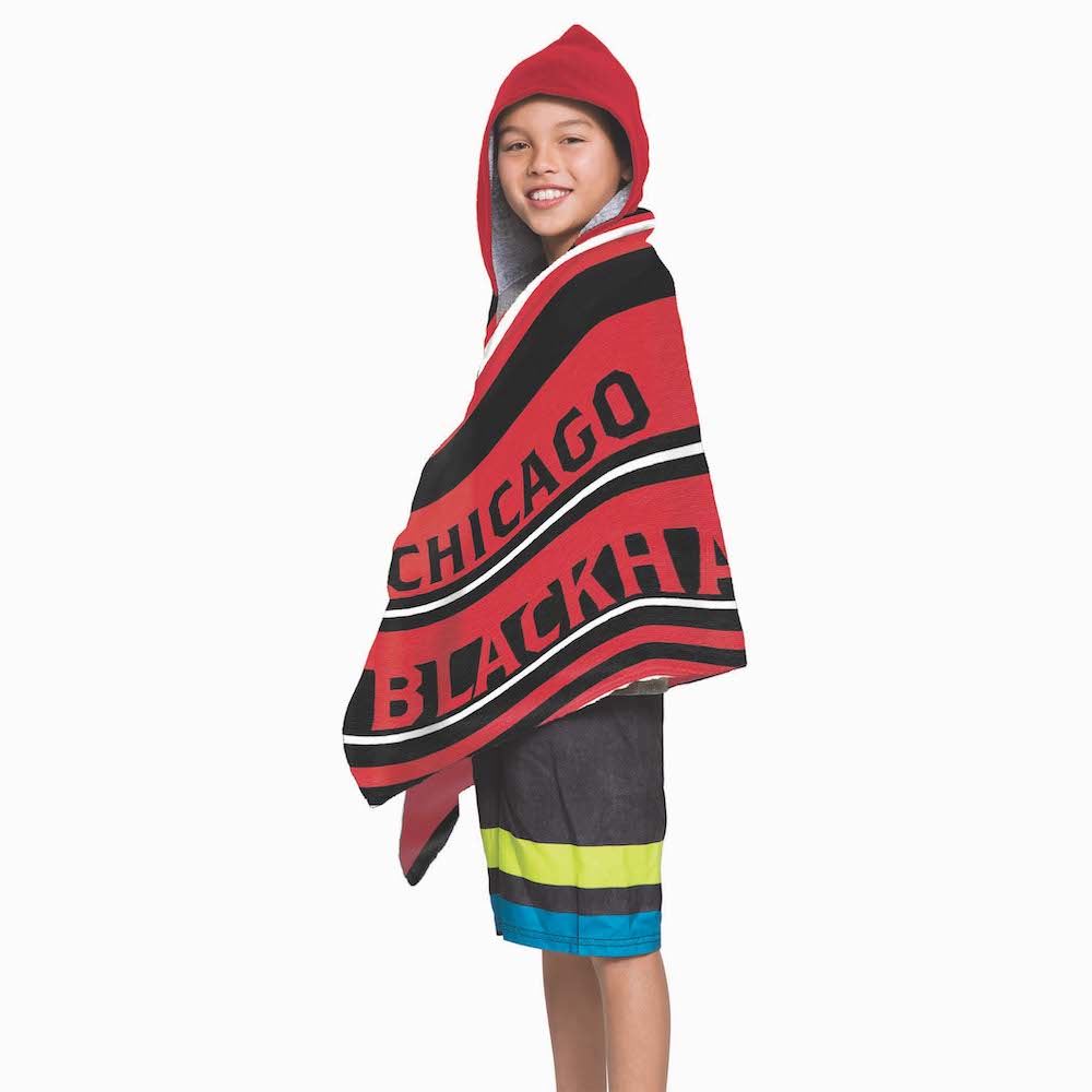 Chicago Blackhawks Youth Hooded Beach Towel