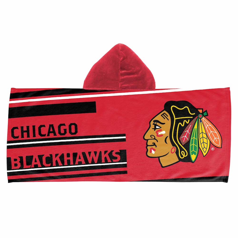 Chicago Blackhawks Youth Hooded Beach Towel