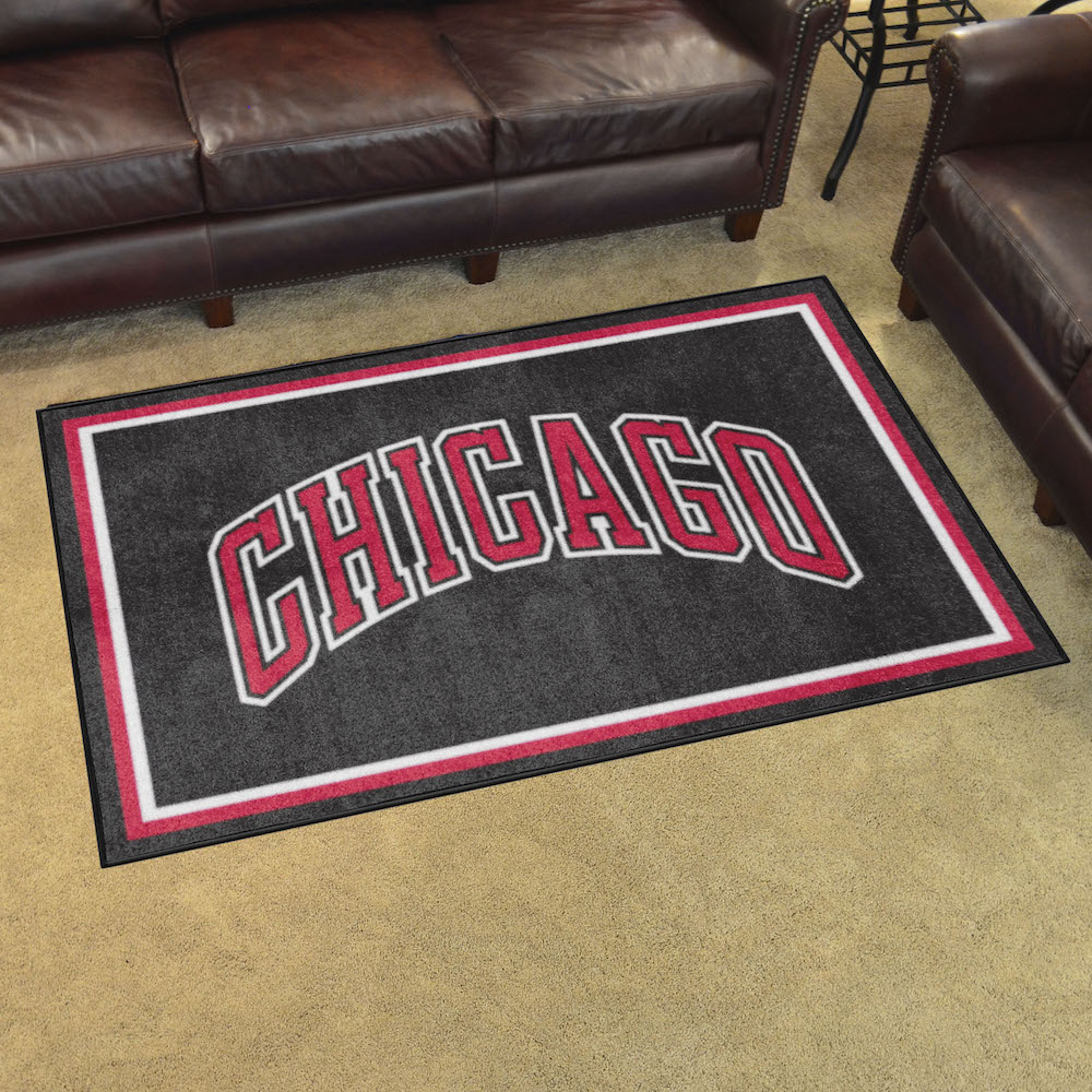 Chicago Bulls 4x6 Area Rug - 2nd Logo