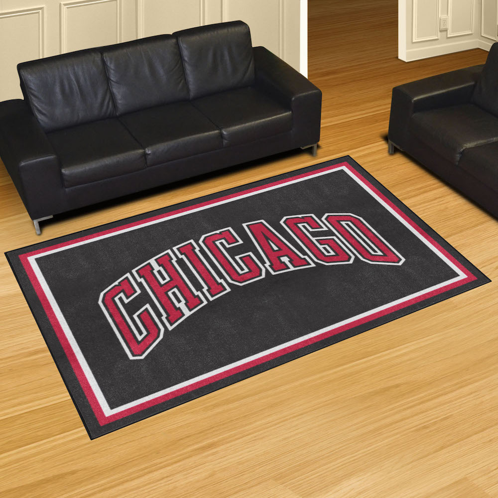 Chicago Bulls 5x8 Area Rug - 2nd Logo