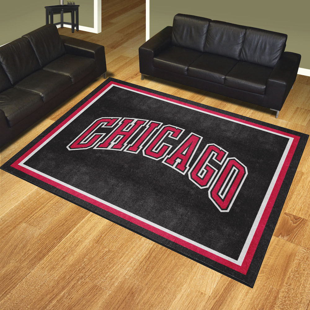 Chicago Bulls Ultra Plush 8x10 Area Rug - 2nd Logo