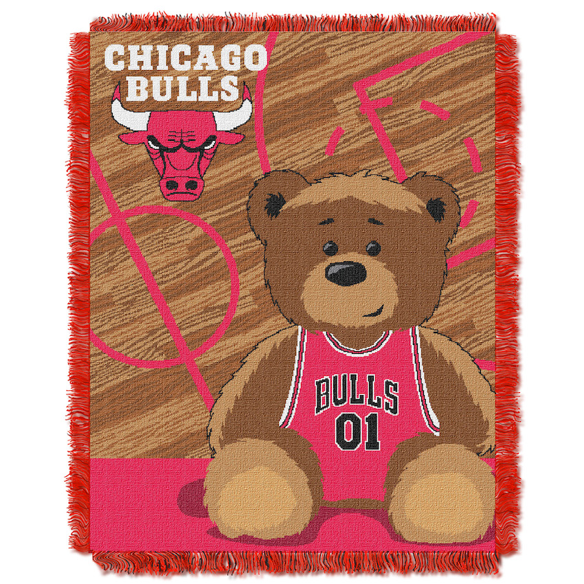 Chicago Bulls Woven Baby Blanket 36 x 48