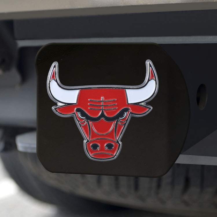 Chicago Bulls Black and Color Trailer Hitch Cover