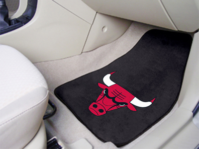 Chicago Bulls Car Floor Mats 18 x 27 Carpeted-Pair