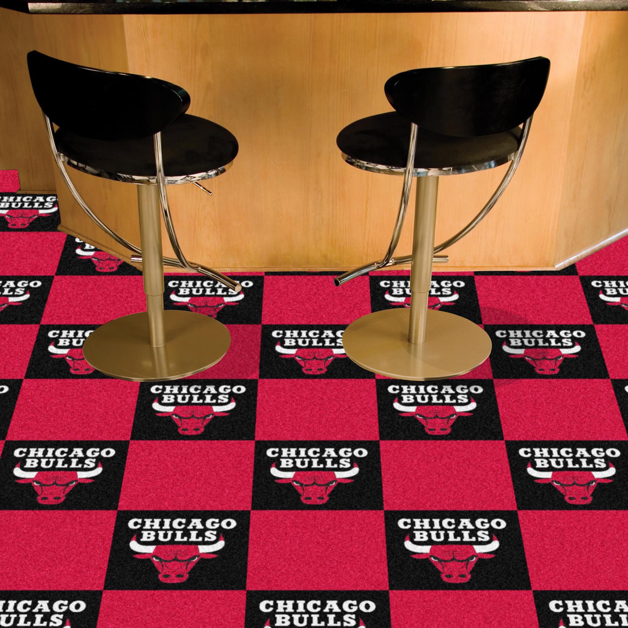 Chicago Bulls Carpet Tiles 18x18 in.