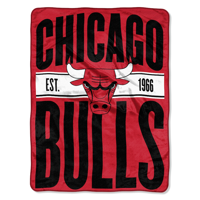 Chicago Bulls REDUX Micro Raschel 50 x 60 Team Blanket